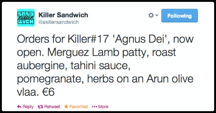 A Killer Sandwich - Agnus Dei Twitter