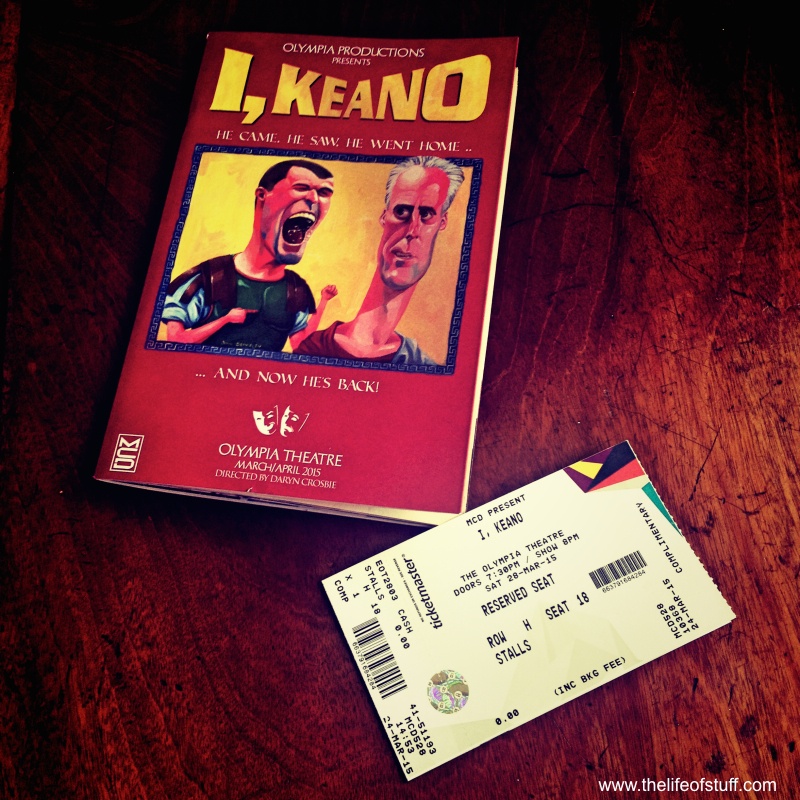 I, Keano at The Olympia Dublin, 28 March – 12 April 2015