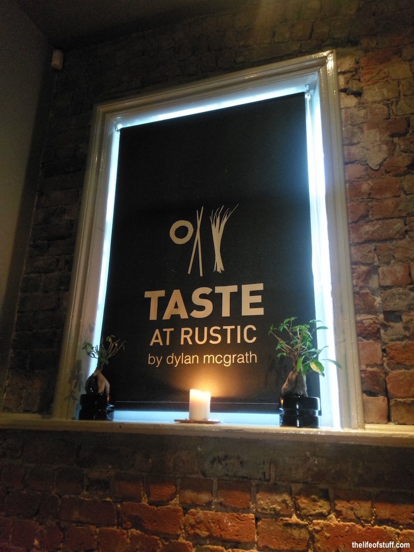 Taste at Rustic by Dylan McGrath, 17 South Great George’s Street, Dublin 2