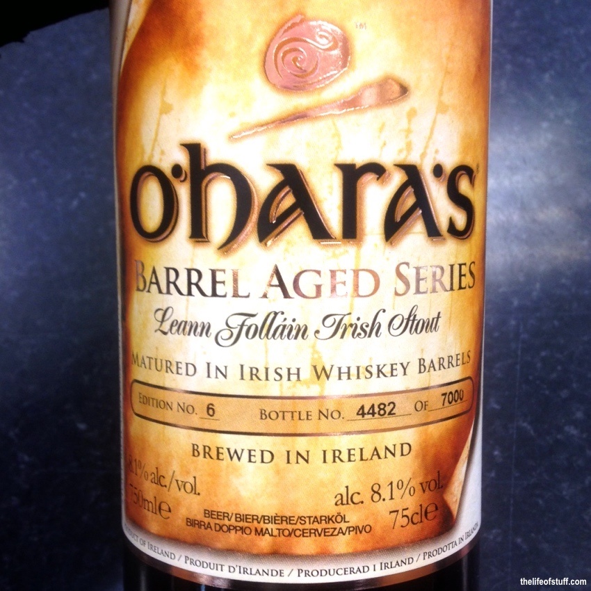 Bevvy of the Week - O'Hara's Barrel Aged Series: Leann Folláin Irish Stout