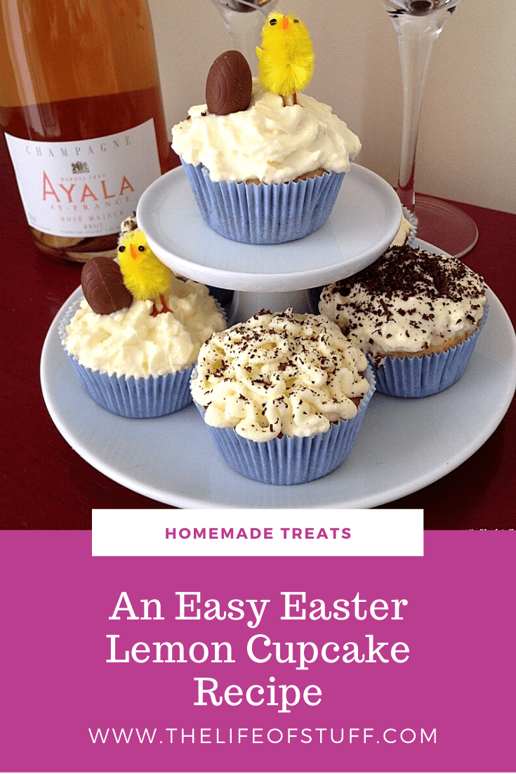 An Easy Easter Lemon Cupcake Recipe - The Life of Stuff