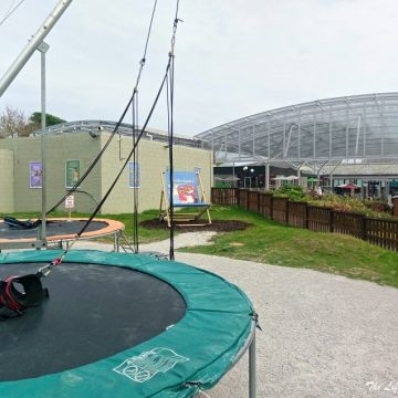 Ireland, Exploring East Cork from Family Fun-Filled Trabolgan Holiday Village - Outdoor bungee trampoline