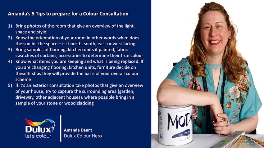 Home Style - Q&A and Painting Tips with Dulux Colour Hero Amanda Daunt - Preparing for a Consultation