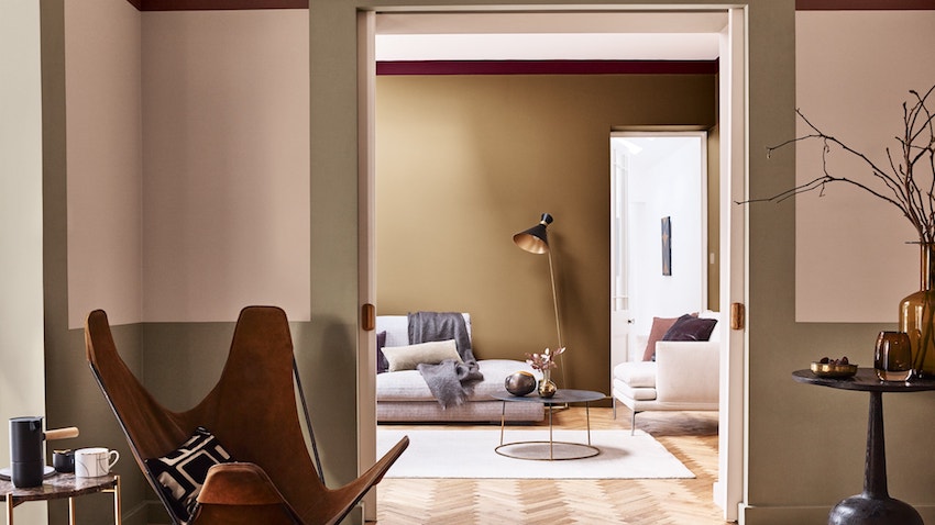 Introducing the Dulux Colour of the Year 2019 - 'Spiced Honey' -A-place-to-think-Livingroom-Inspiration