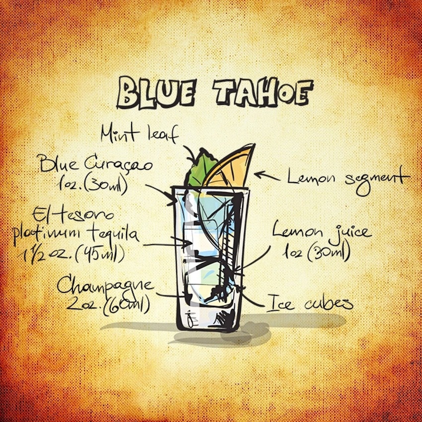 The Life of Stuff Blue Tahoe Cocktail Recipe