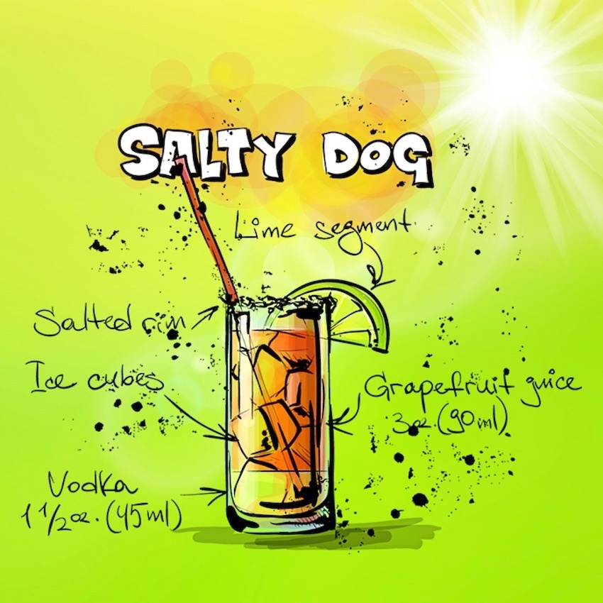 The Life of Stuff Salty Dog Cocktail Recipe
