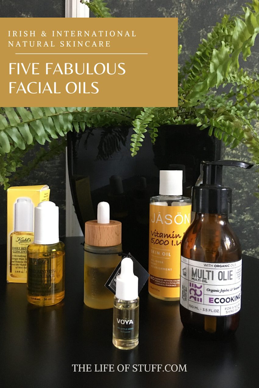 5 Fabulous Facial Oils - Irish and International Natural Skincare - The Life of Stuff
