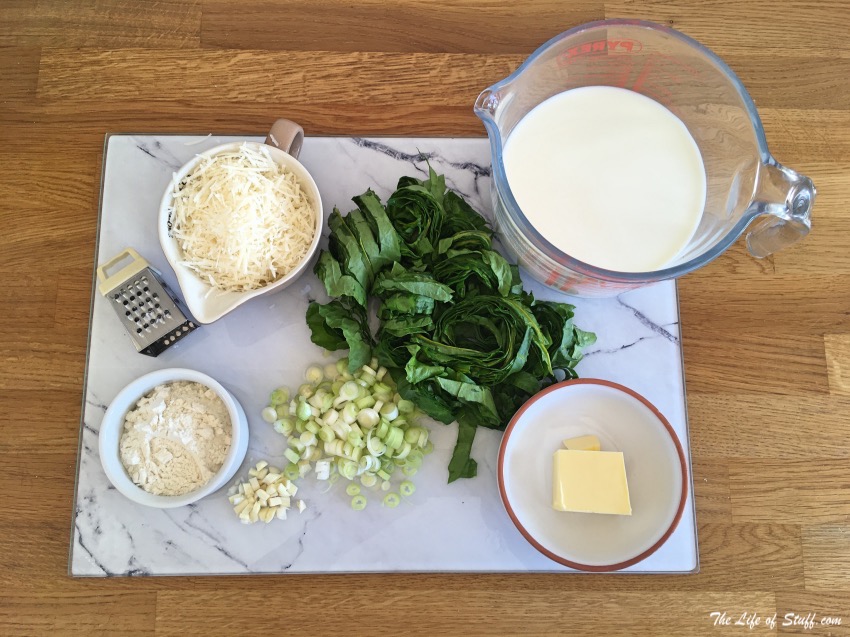 Swiss Chard, Spring Onion and Parmesan Pasta Recipe - ingredients
