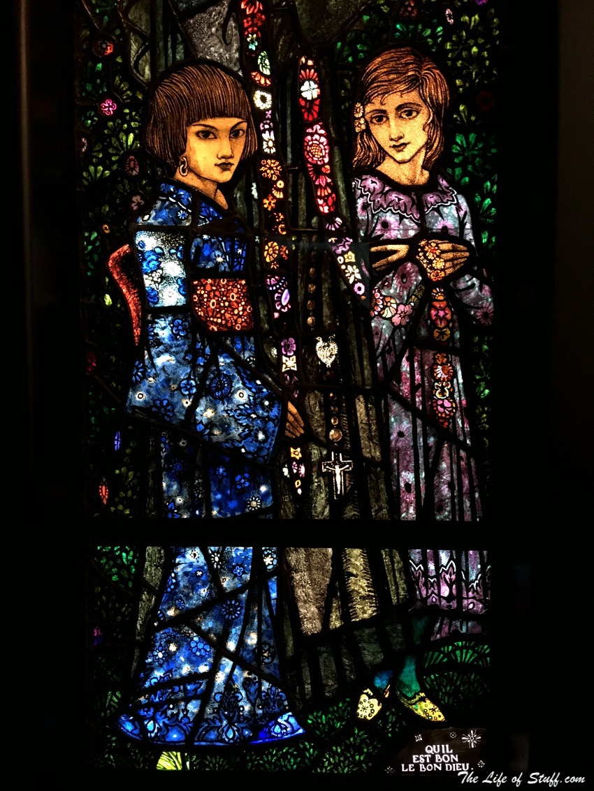 A Luxury Night Away at Stauntons on the Green, Dublin 2 - Harry Clarke Window - The Blessed Julie and two Children