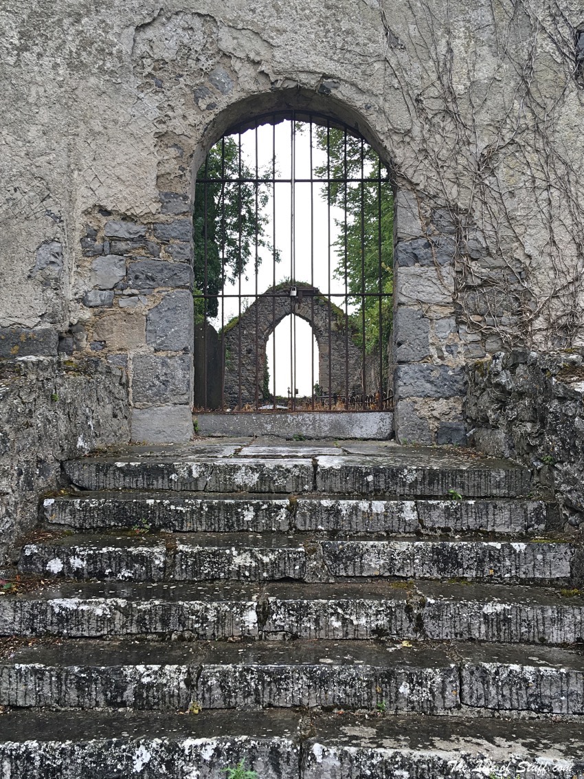 Exploring Kellys Priory in Co. Kilkenny, Ireland - St Kiernan's Church Steps