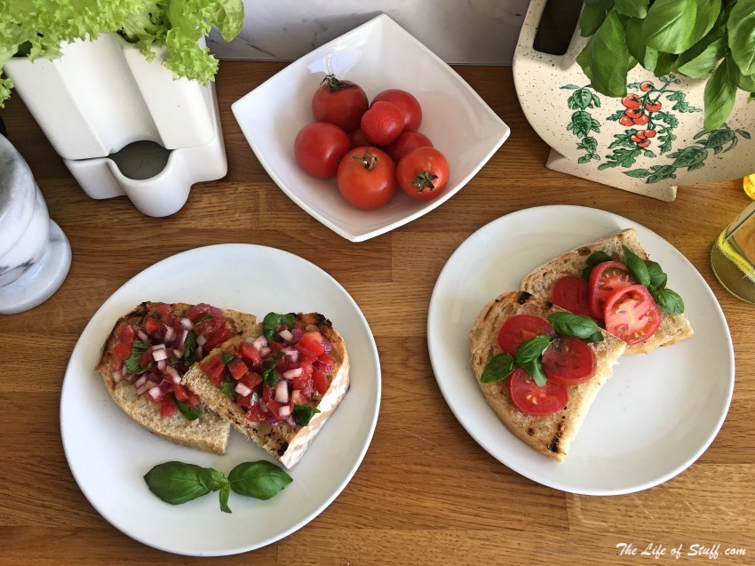 Homegrown Tomatoes Recipes - Bruschetta is Best - The Life of Stuff