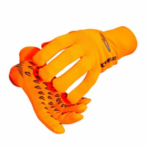 Irish Gift Guide for Cyclists - Fabulous Gifts Under €100 - defeet-duraglove etouch hi-vis orange