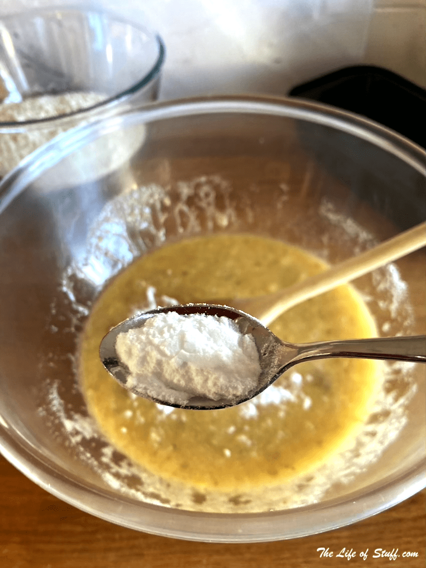 Overripe Bananas - Make A Simple Banana Bread Recipe - add baking soda