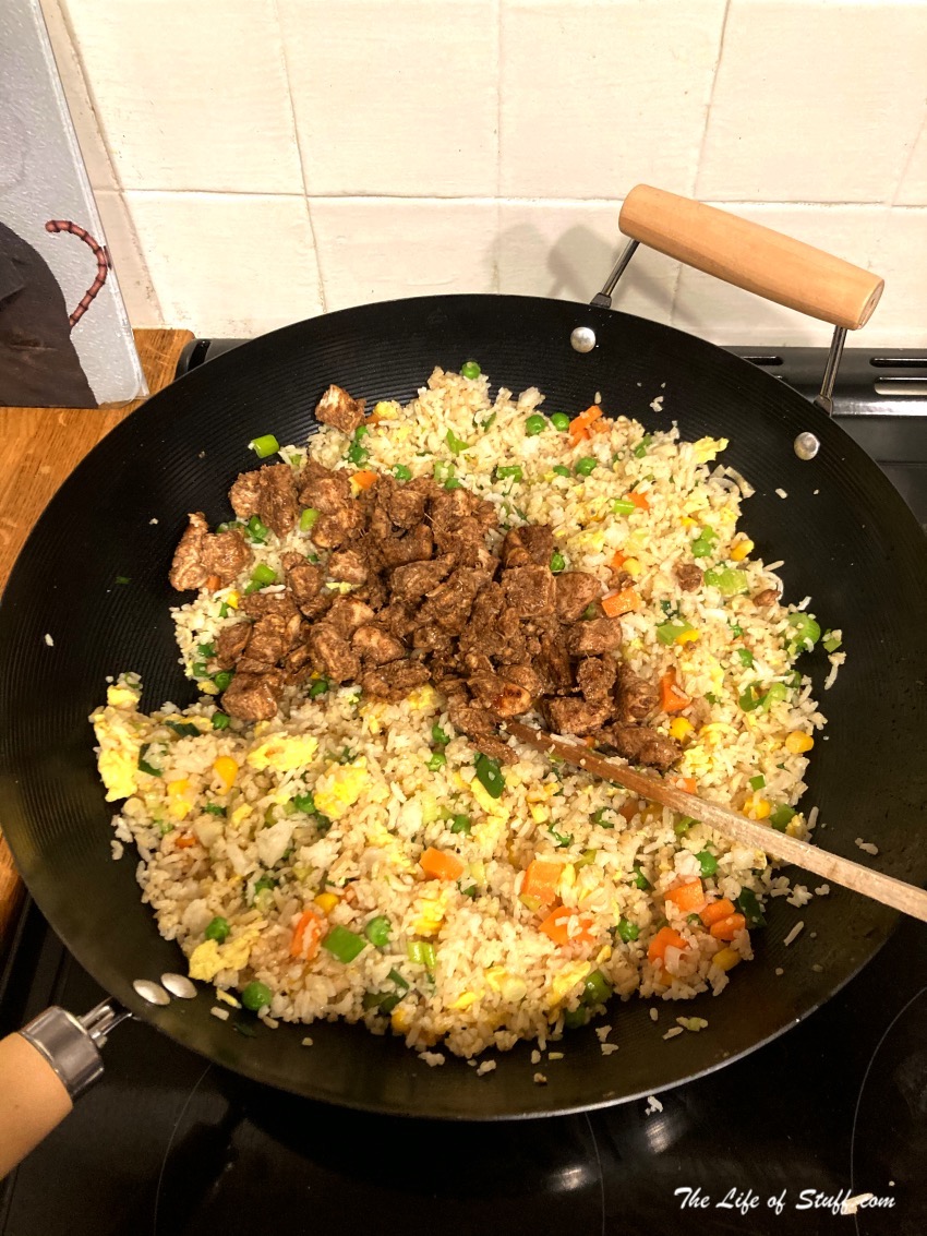 8 Steps to a Delicious Chinese Chicken Fried Rice Recipe - add the marinated chicken