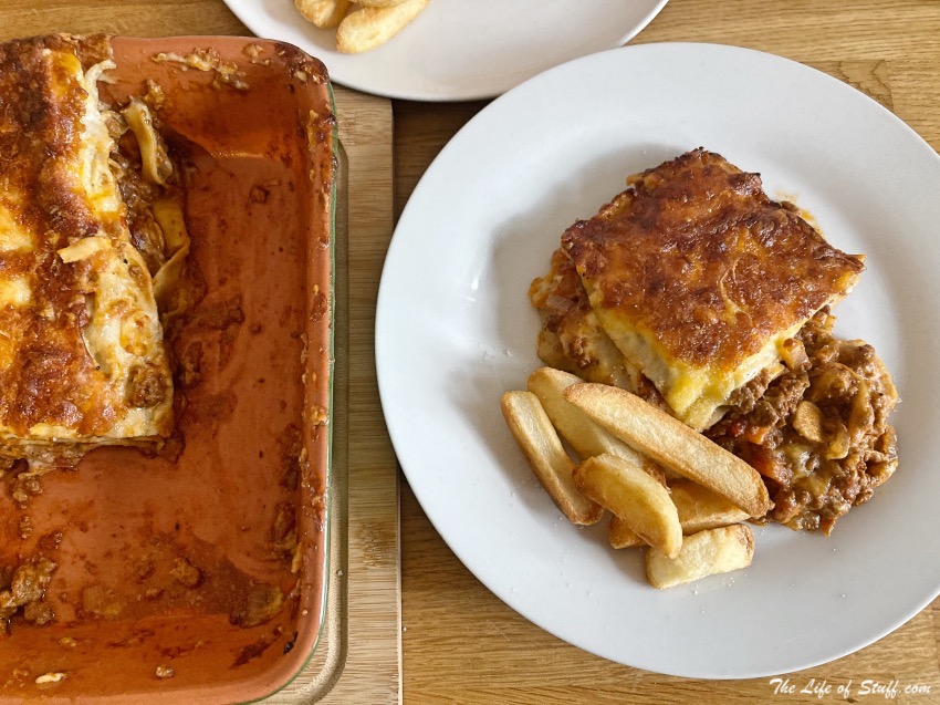 A Moreish Meaty or Meaty Meat-Free Lasagne Recipe - Lasagne Baked and served