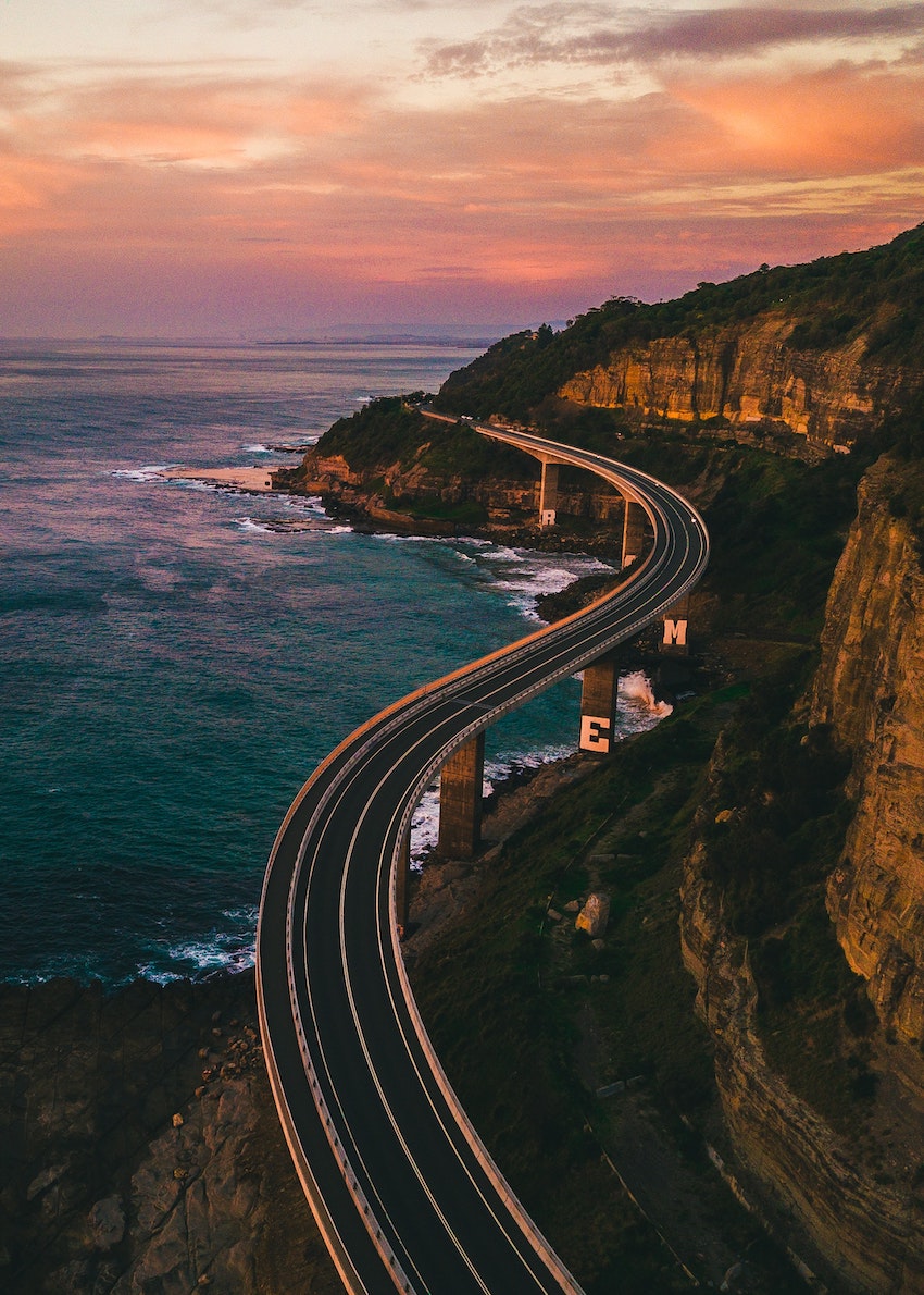 6 Super Reasons To Visit Australia In December #WhenWeTravelAgain - Sea Cliff Bridge - Grand Pacific Drive