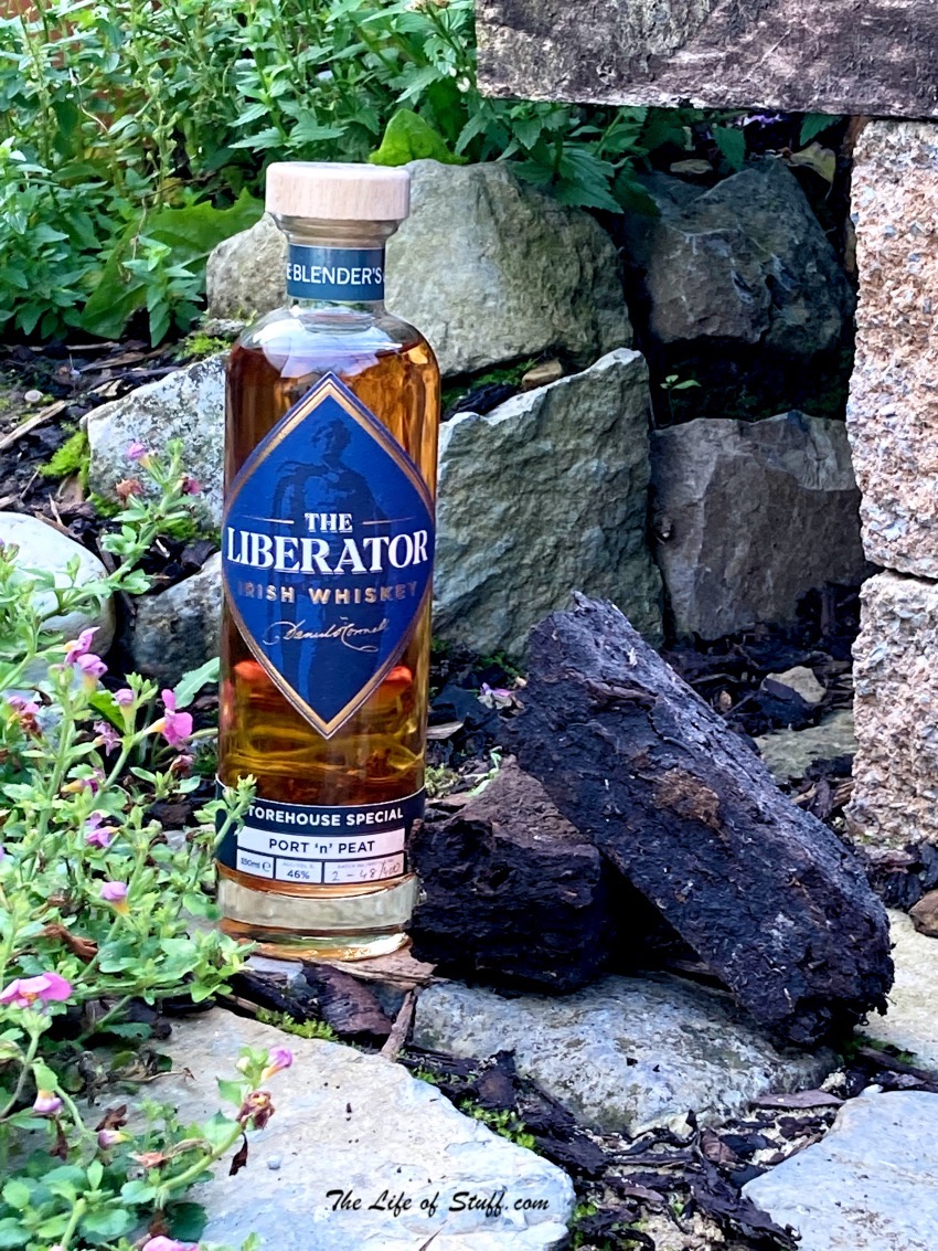 Bevvy of the Week - The Liberator Irish Whiskey - Port N Peat - bottle with turf