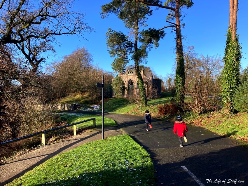 Heywood Gardens, Ballinakill, Co. Laois - Wonderful Every Season - Blue Winter Sky running to the lake