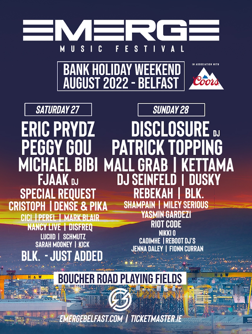 SELL-OUT EMERGE Music Festival Belfast 2022 in Photos - Poster