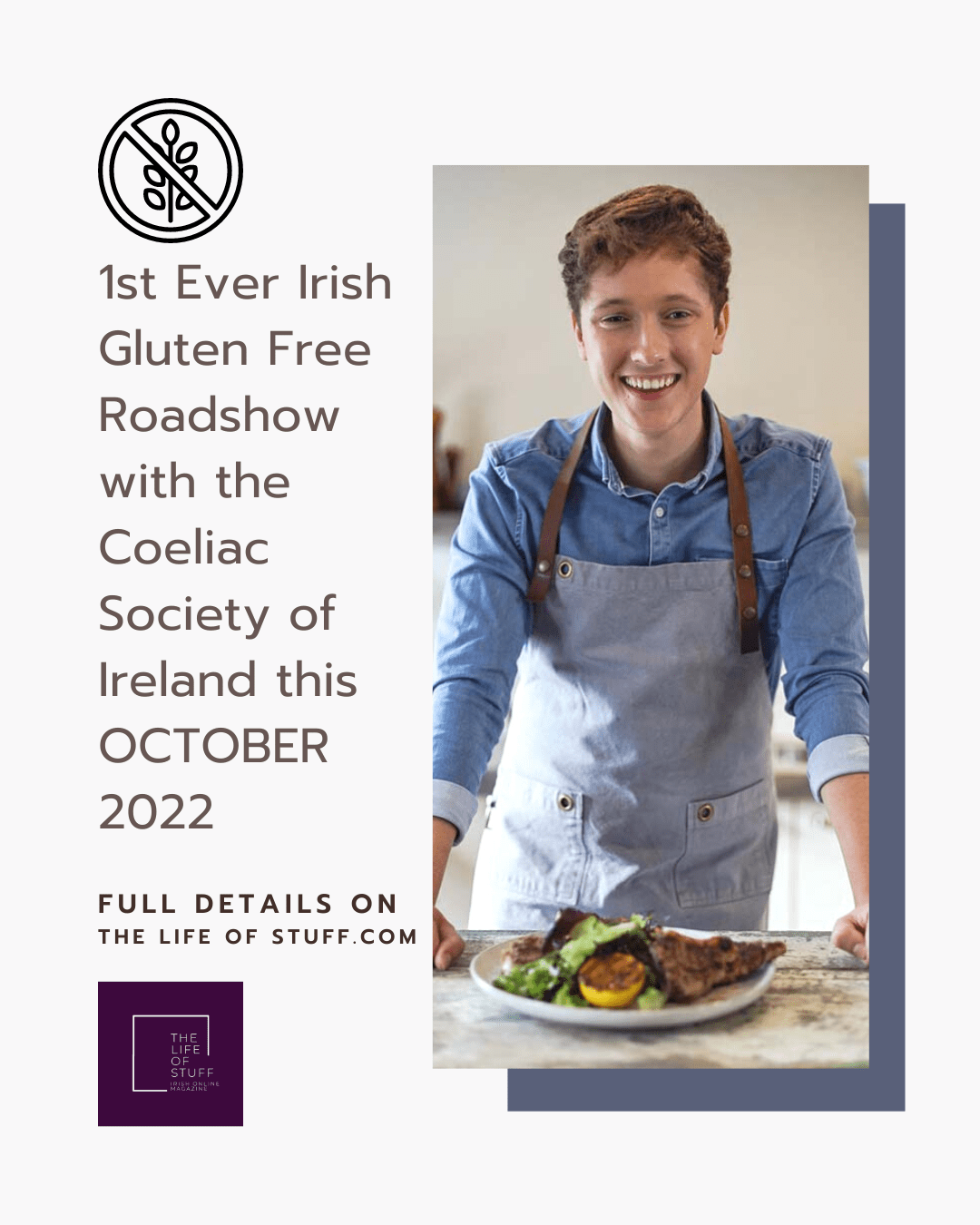 1st Ever Irish Gluten Free Roadshow - Coeliac Society of Ireland - Chef Adrian