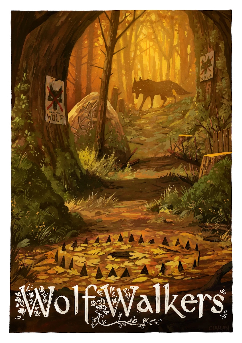Always Ireland by Jack Kavanagh of National Geographic - Wolfwalkers - Cartoon Saloon - Wolfwalkers Wolf poster by Ciaran Duffy