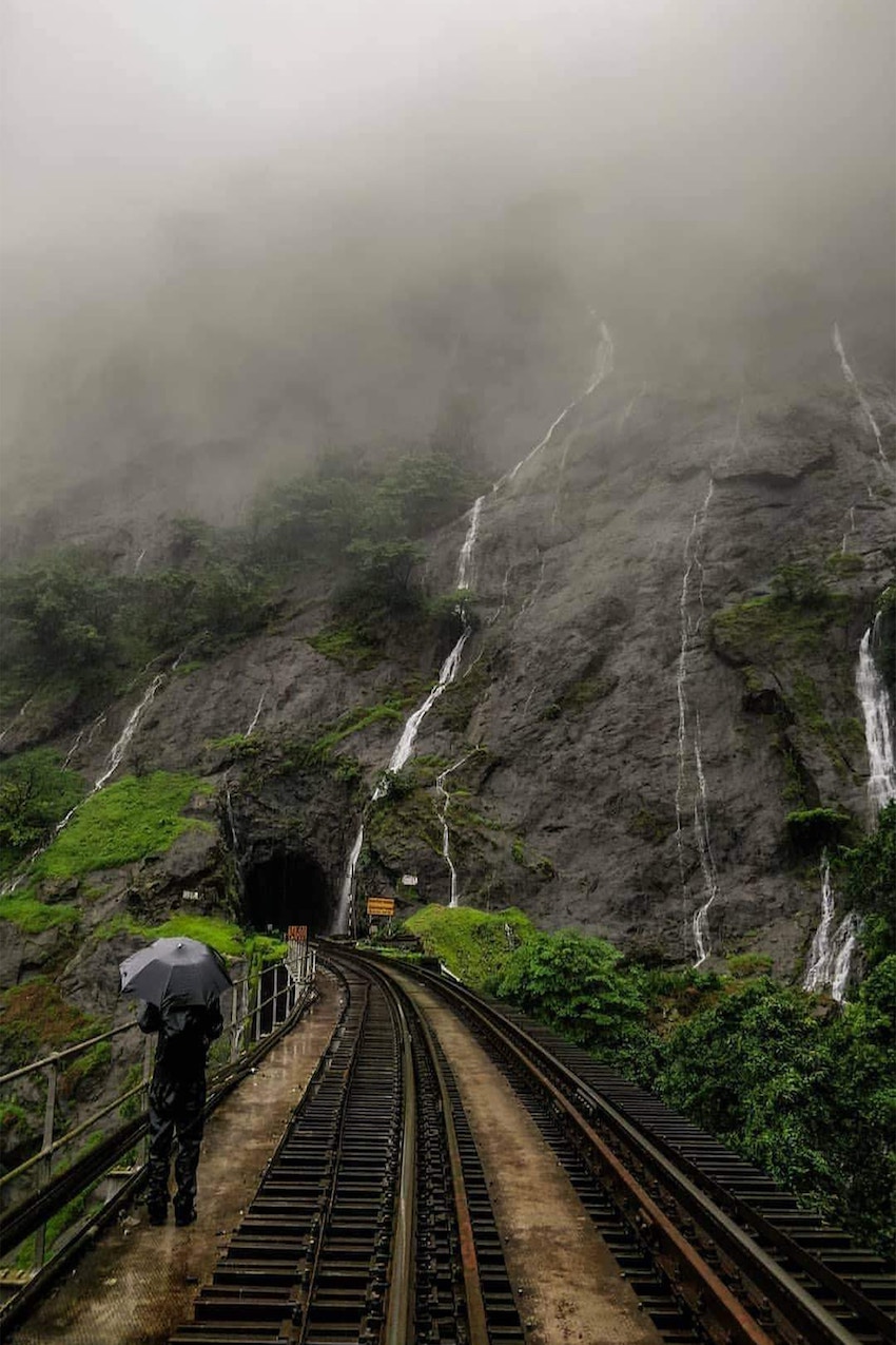 Travel Inspiration - Is India a Good Choice for a Solo Holiday? - Dudhsagar Falls Railway Tunnel Goa