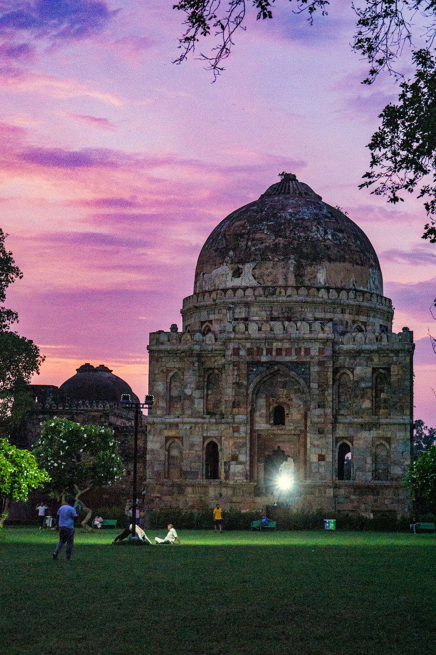 Travel India - Exploring New Delhi's Rich Tapestry - Evening at Lodi Garden, Delhi, India.