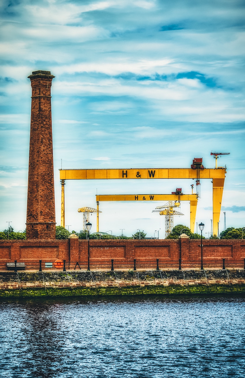 Holiday Rentals in Belfast - Your Guide to the City - The Harland and Wolff ship-building cranes Samson & Goliath in the shipyards in the Titanic Quarter