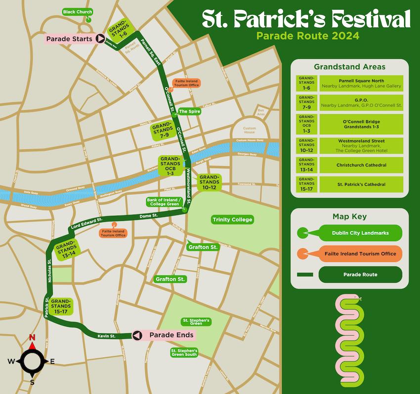 Why Should You Visit Dublin on St. Patrick's Day - Route Map - The Life of Stuff
